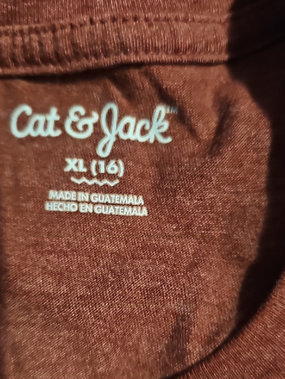 Cat & Jack Kids Short Sleeve Heart Graphic Tees - Red & Charcoal - Picture 3 of 5